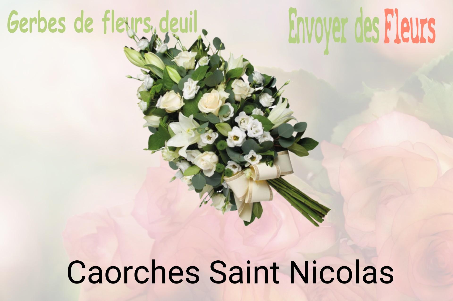 Gerbe de fleurs de deuil livrée à Caorches-Saint-Nicolas
